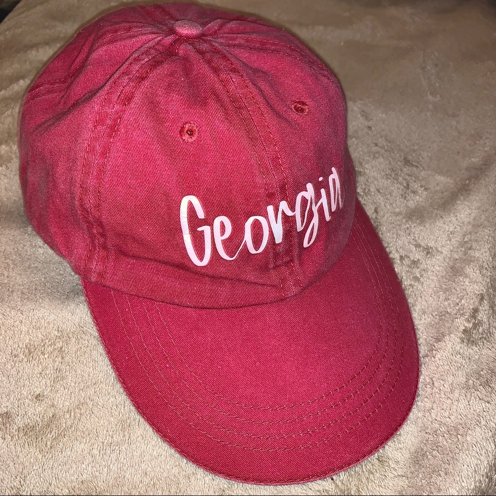 Faded Red “Georgia” Baseball Cap